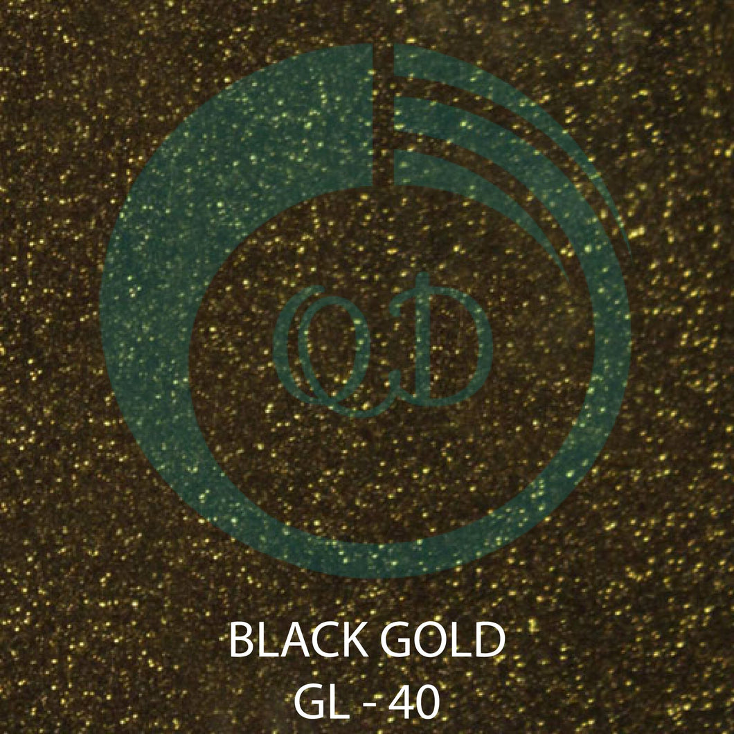 GL40 Black Gold - Glitter HTV