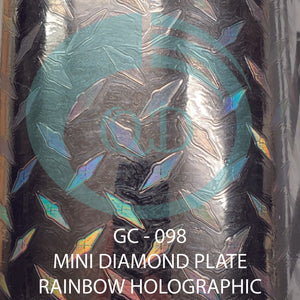 GC098 Mini Diamond Plate Rainbow Holographic