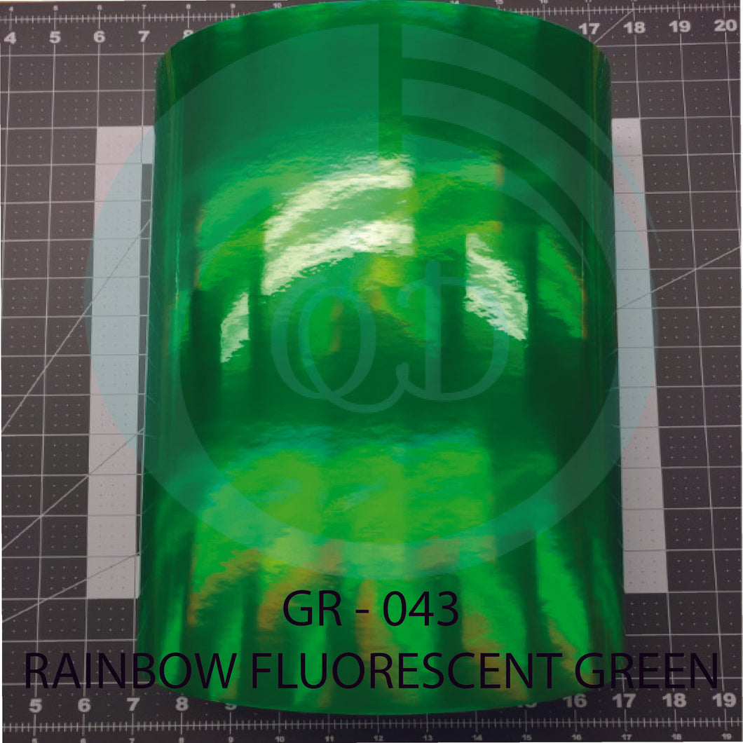 GR043 Rainbow Fluorescent Green - Chrome