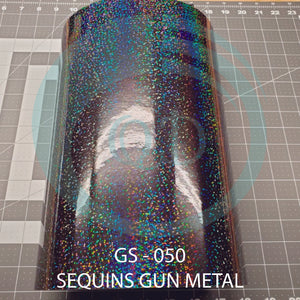 GS050 Gun Metal - Sequins