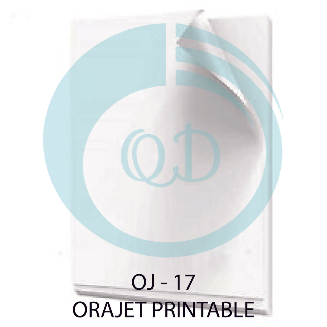 OJ17 Inkjet Printable Permanent Vinyl - Orajet