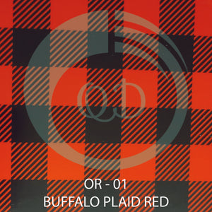 OR01 Buffalo Plaid Red - Adhesive