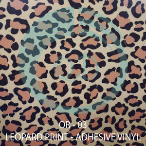 OR03 Leopard Tan - Adhesive