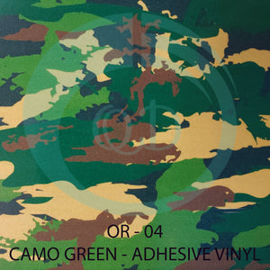 OR04 Green Camo - Adhesive