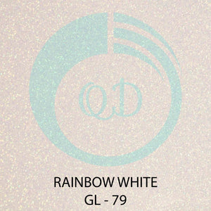 GL79 Rainbow White - Glitter HTV