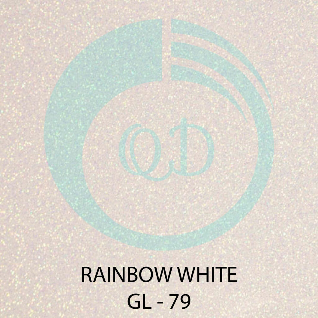 GL79 Rainbow White - Glitter HTV