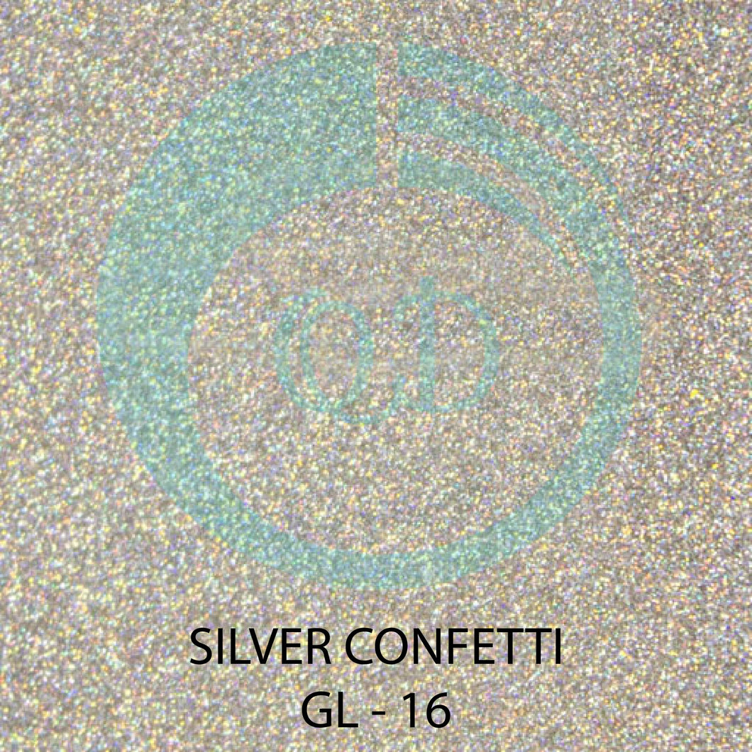 GL16 Silver Confetti - Glitter HTV
